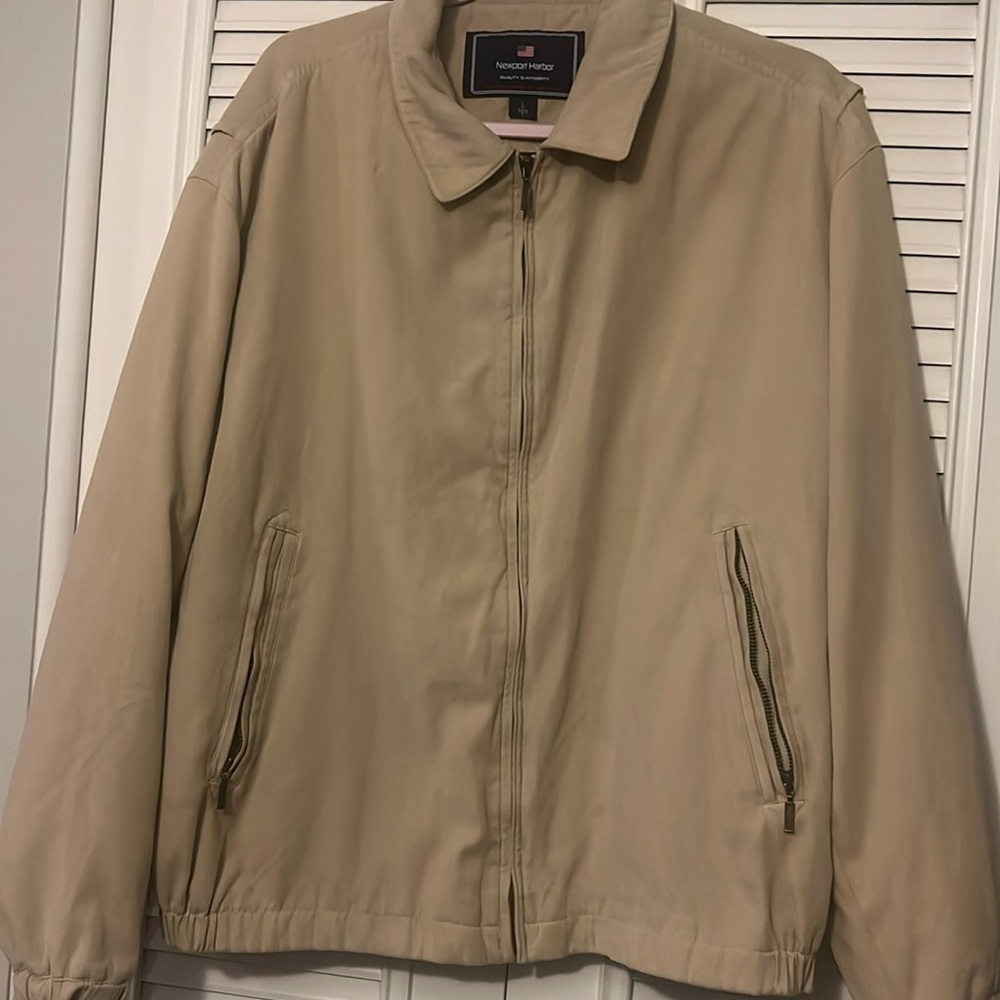 🧥Newport Harbor sand color jacket size L